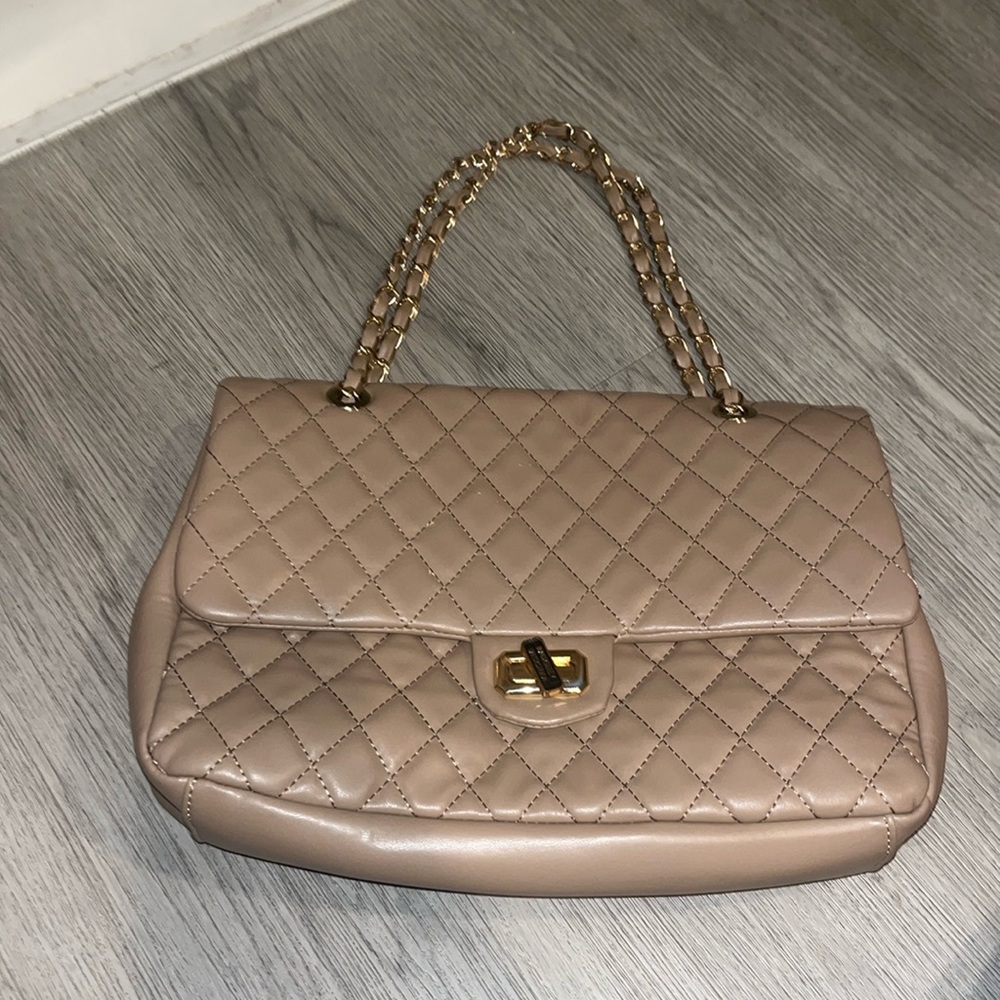 Badgley Mischa brown bag with gold chain.